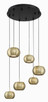 George Kovacs - P5474-884-L - LED Pendant - Halo - Coal And Brushed Gold George Kovacs - P5474-884-L - LED Pendant - Halo - Coal And Brushed Gold