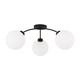 Capital Lighting - 257131BI-557 - Three Light Semi Flush Mount - Amos - Black Iron