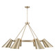 Capital Lighting - 454961MA - Six Light Chandelier - Leo - Matte Brass