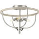 Progress Lighting - P350211-009 - Three Light Semi-Flush Mount - Vinings - Brushed Nickel Progress Lighting - P350211-009 - Three Light Semi-Flush Mount - Vinings - Brushed Nickel