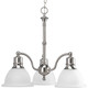 Progress Lighting - P4280-09 - Three Light Chandelier - Madison - Brushed Nickel Progress Lighting - P4280-09 - Three Light Chandelier - Madison - Brushed Nickel