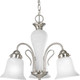 Progress Lighting - P4390-09 - Three Light Chandelier - Bedford - Brushed Nickel Progress Lighting - P4390-09 - Three Light Chandelier - Bedford - Brushed Nickel
