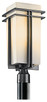 Kichler - 49207BK - One Light Outdoor Post Mount - Tremillo - Black Kichler - 49207BK - One Light Outdoor Post Mount - Tremillo - Black