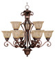 Maxim - 11245SAOI - Nine Light Chandelier - Symphony - Oil Rubbed Bronze