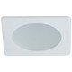 Nora Lighting - NS-4926W - 4 Frost Flat LensSq Trim - Rec Inc 4 Square Trim - White