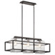 Kichler - 49805WZC - Three Light Outdoor Linear Chandelier - Wright - Weathered Zinc Kichler - 49805WZC - Three Light Outdoor Linear Chandelier - Wright - Weathered Zinc