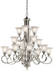 Kichler - 43192NI - 16 Light Chandelier - Monroe - Brushed Nickel