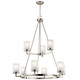 Kichler - 44037NI - Nine Light Chandelier - Daimlen - Brushed Nickel