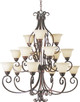 Maxim - 12209FIOI - 15 Light Chandelier - Manor - Oil Rubbed Bronze