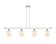 Innovations - 916-4I-WPC-G201-6-LED - LED Island Pendant - Ballston Urban - White Polished Chrome