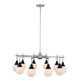 Kalco - 508571BPN - Ten Light Chandelier - Bogart - Matte Black w Polished Nickel
