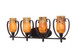 Kalco - 7234HB/PENSH - Four Light Bath - Mateo - Heirloom Bronze