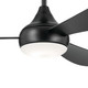 Ample 54"Ceiling Fan in Satin Black (12-310354SBK)