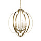 Voleta Six Light Foyer Chandelier (42139NBR)