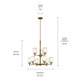 Shailene Nine Light Chandelier (43672NBR)