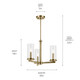 Crosby Three Light Chandelier (43997NBR)