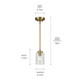 Winslow One Light Mini Pendant (44032NBR)