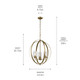 Winslow Three Light Chandelier (44034NBR)