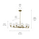 Winslow Eight Light Chandelier (44035NBR)