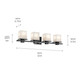 Tully Four Light Bath (45152BK)