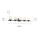 Tully Five Light Bath (45193BK)