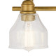 Avery Four Light Bath in Natural Brass (12-45974NBR)