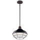 Pier One Light Outdoor Pendant/Semi Flush in Black (12-49992BK)