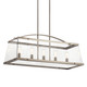 Darton Five Light Linear Chandelier in Classic Pewter (12-52123CLP)