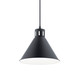 Zailey One Light Pendant (52176BK)