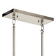Aivian Eight Light Linear Chandelier (52400NI)