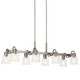 Aivian Eight Light Linear Chandelier (52400NI)