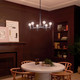 Torvee Six Light Chandelier (52424BK)