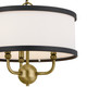Heddle Three Light Chandelier/Semi Flush (52465NBR)