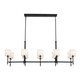 Ali Ten Light Linear Chandelier (52503BK)