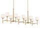Ali Ten Light Linear Chandelier (52503BNB)