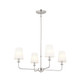 Kichler - 52520PN - Four Light Chandelier - Pallas - Polished Nickel