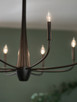 Deela Eight Light Chandelier (52526BK)