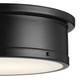 Serca Three Light Flush Mount (52541BK)