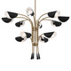 Arcus 12 Light Chandelier (52561CPZBK)