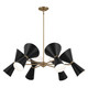 Phix 12 Light Chandelier (52566CPZBK)