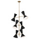Phix 12 Light Foyer Chandelier (52568CPZBK)