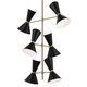 Phix 12 Light Foyer Chandelier (52568CPZBK)