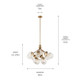 Silvarious 12 Light Chandelier Convertible (52701CPZ)