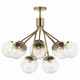 Silvarious 12 Light Chandelier Convertible (52701CPZCLR)