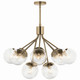 Silvarious 12 Light Chandelier Convertible (52701CPZCLR)