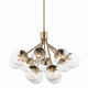 Silvarious 12 Light Chandelier Convertible (52701CPZCLR)