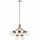 Silvarious 12 Light Chandelier Convertible (52701CPZCLR)