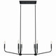 Madden Six Light Linear Chandelier (52721BK)