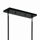 Madden Six Light Linear Chandelier (52721BK)