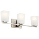 Kichler - 55017NI - Three Light Bath - Roehm - Brushed Nickel